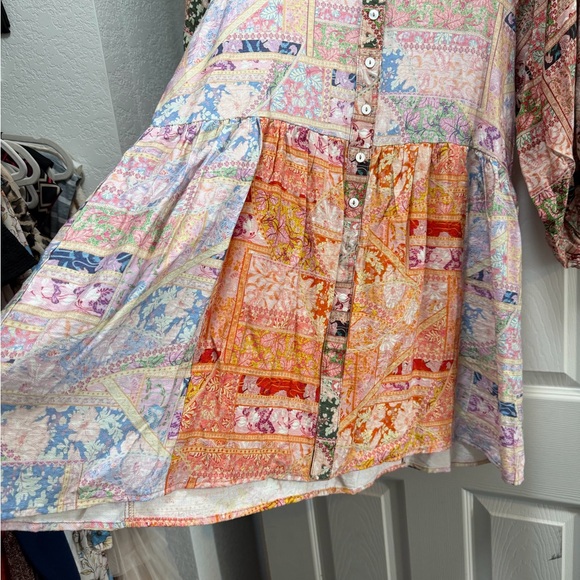 Colorful Patchwork Mini Dress - Picture 4 of 9